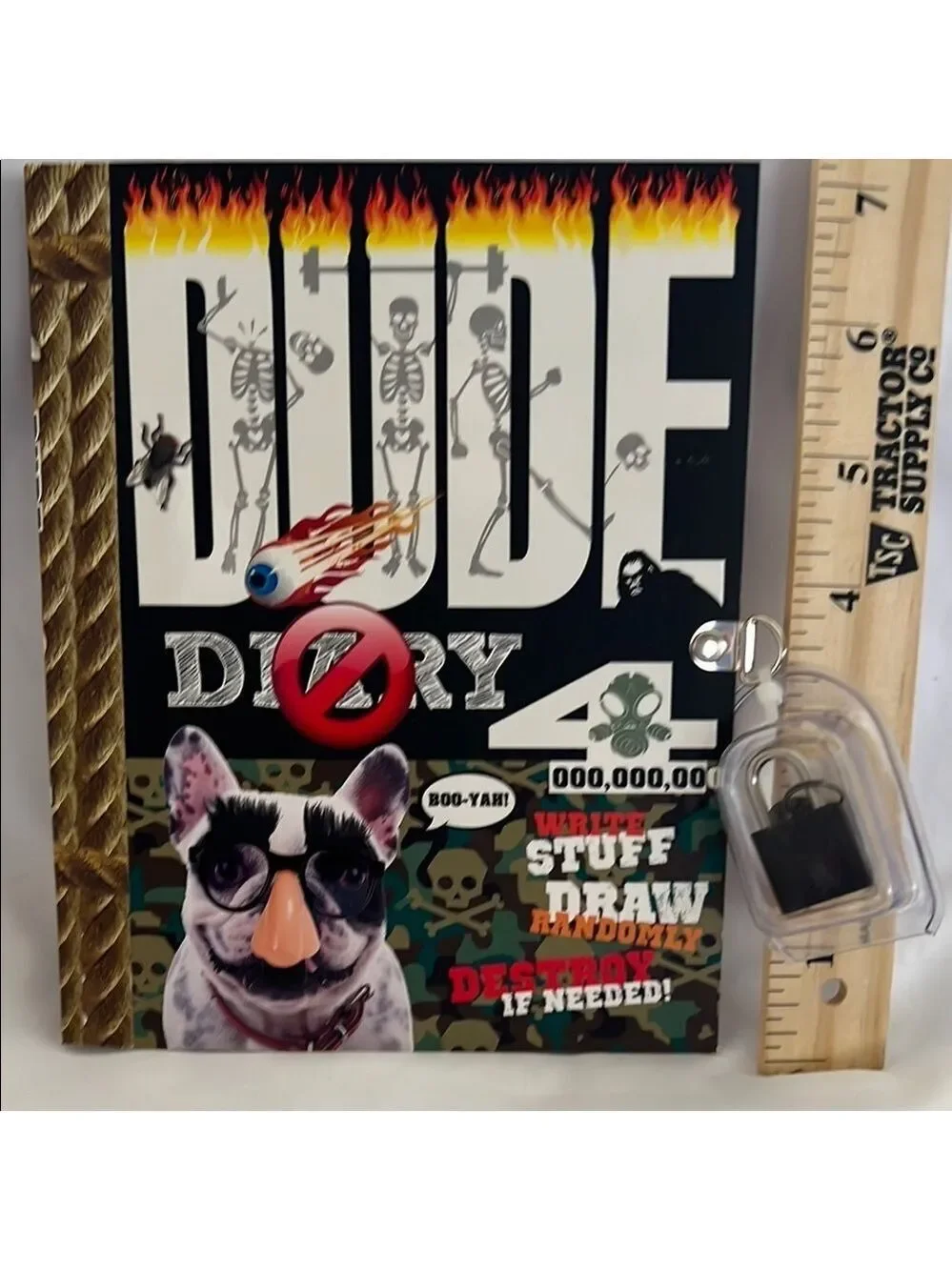 Dude Diary with Lock and Key